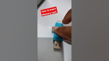 How to insert Memory Card in Card Reader to Laptop #macnitesh #memorycard