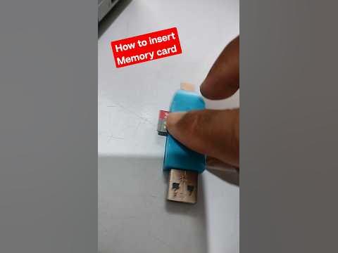How to insert Memory Card in Card Reader to Laptop #macnitesh # ...