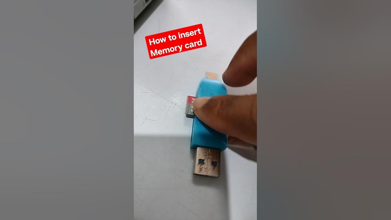 How to insert Memory Card in Card Reader to Laptop #macnitesh # ...