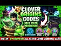 Clover Origins Codes May 2026 Roblox