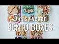 5 easy vegan back to school bento boxes (lunch ideas) | hot for food