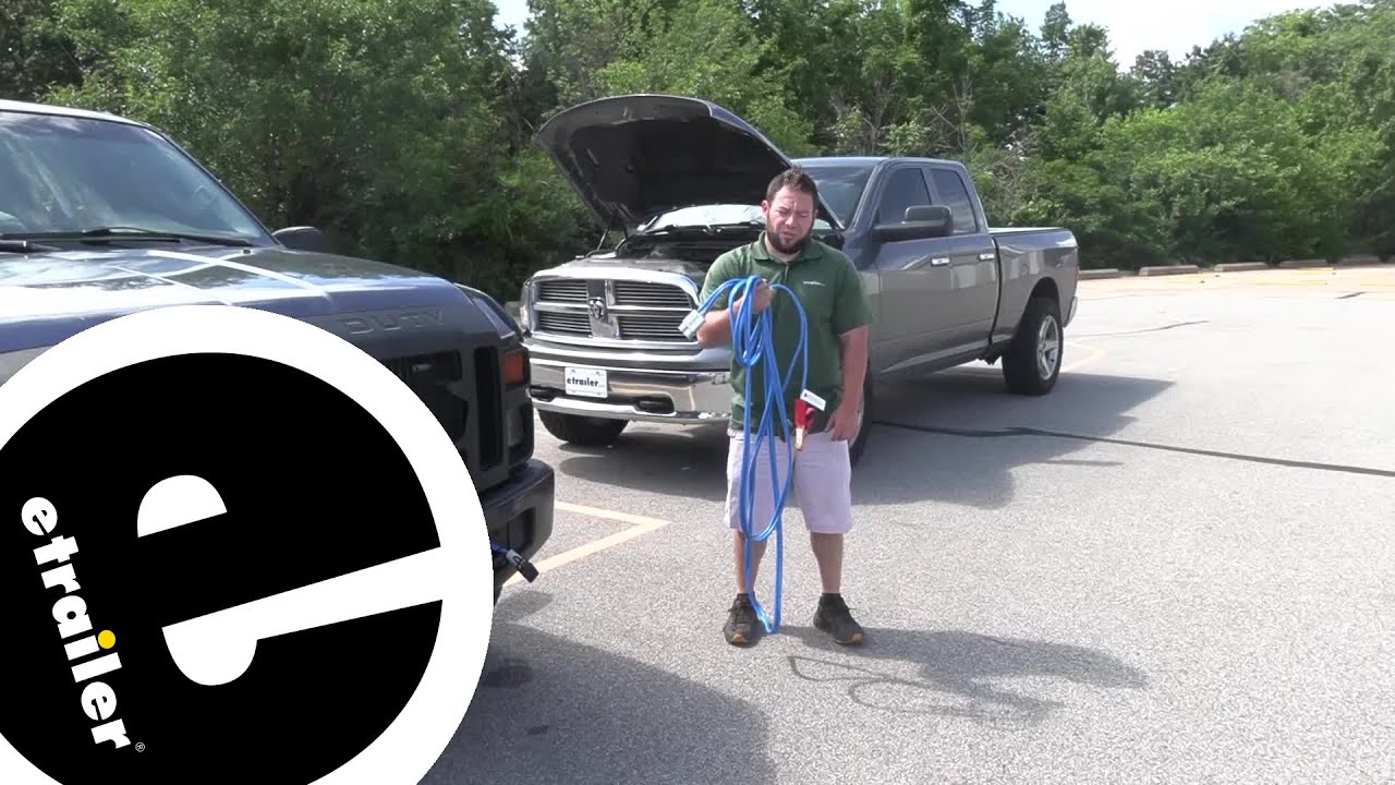 etrailer | Detailed Breakdown of the Jumper Cables with Gray Quick Connect
