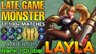 11,100 Matches Layla Late Game Monster! - Top 1 Global Layla by A X E L U S - Mobile Legends