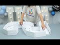 4FT Marquee letter light installation/Tutorial (Number 5) #marqueeletters #partydecorations