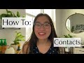 How To | Super Easy Way to Put In and Remove Contact Lenses
