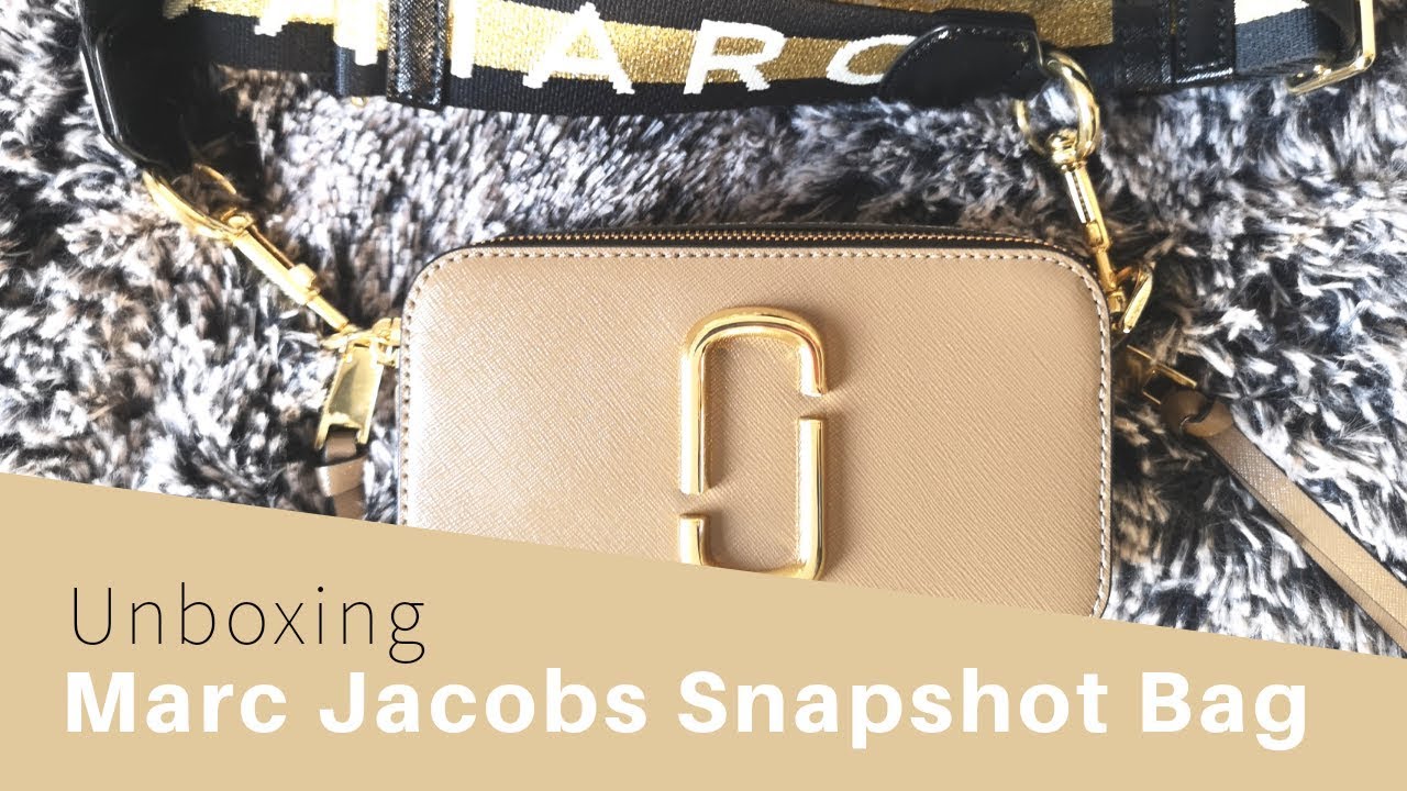 MARC JACOBS SNAPSHOT CAMERA BAG IN DEPTH REVIEW  UNBOXING, WHATS CAN FIT,  TRY ON PROS AND CONS 