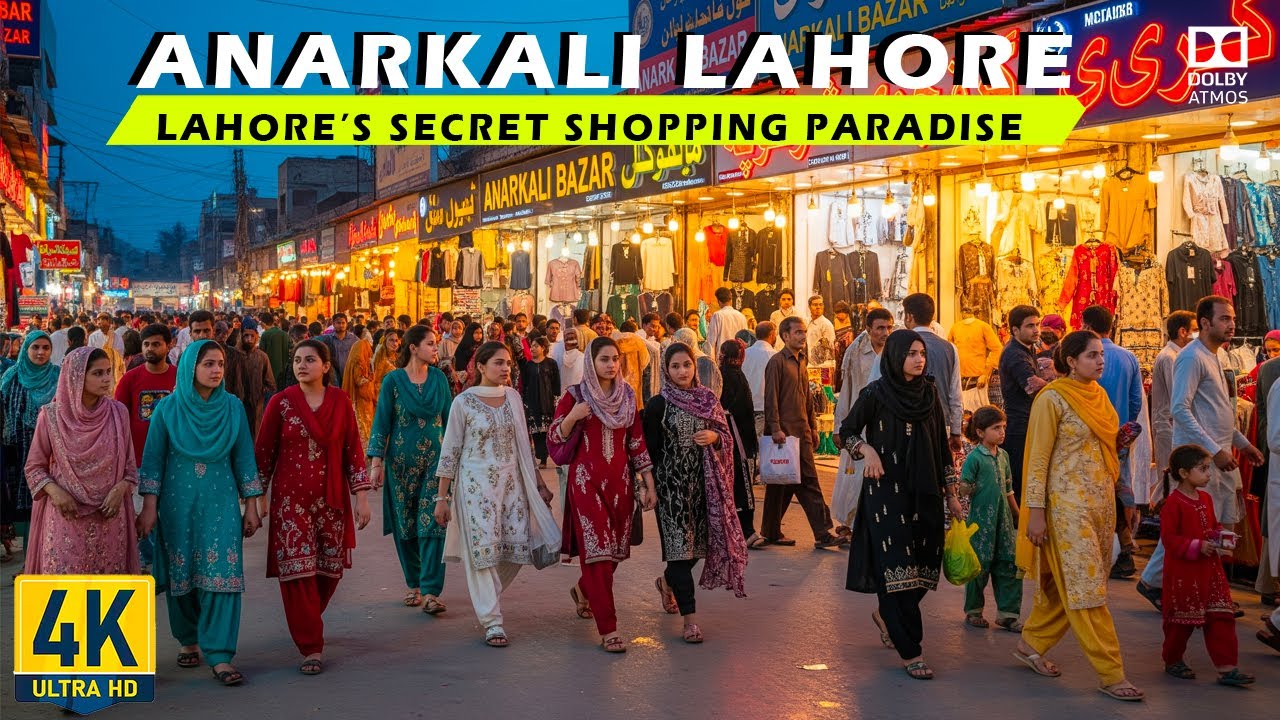 🇵🇰 Lahore’s Anarkali Bazaar – The Heartbeat of Pakistani Shopping 4k WALK & CAPTIONS