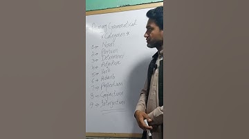 Primary Grammatical Categories by Shahid Abbas. #YT Short.