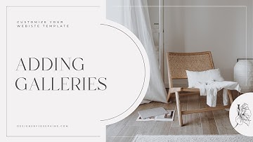 How to add galleries to your Showit template