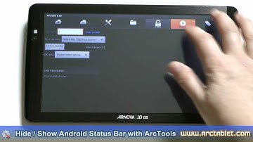 Hide/Show Android Status Bar (rooted device required)