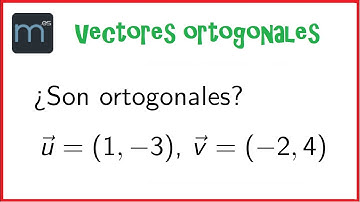 Vectores ortogonales