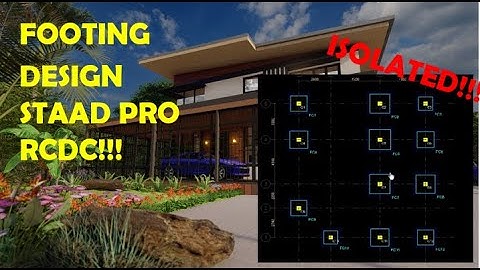 FOOTING DESIGN FOR 2 STOREY RESIDENTIAL BUILDING USING STAAD PRO RCDC.