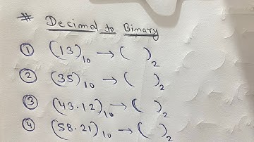 Decimal to Binary Conversion || Number System || Suchna Sahayak 2023 IA