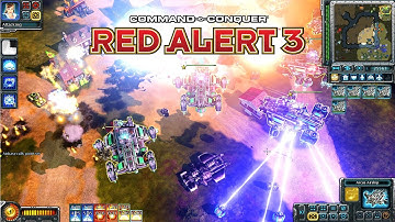 Red Alert 3 Tech Shuffle MOD Allies Sub Faction Gameplay Mass Production of Arcus Airship