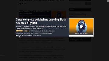 Curso completo de Machine Learning: Data Science en Python