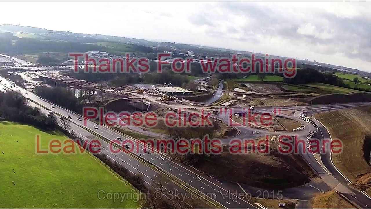 HD AERIAL VIDEO No 3 JAN 2016 M6 TO HEYSHAM LINK ROAD PROGRESS YouTube