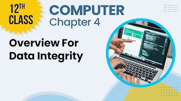 Overview For Data Integrity - Chapter 4 - Computer 12th Class - Lecture 1