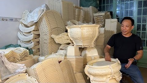 Chum Tròn 68 Đổ Miệng;Mẫu Đẹp Dễ Làm. Mold for making ornamental pots!