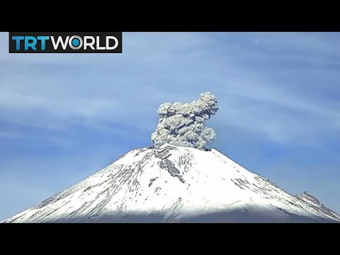 Video: De Vulkaan Popocatépetl Barst Los In Mexico