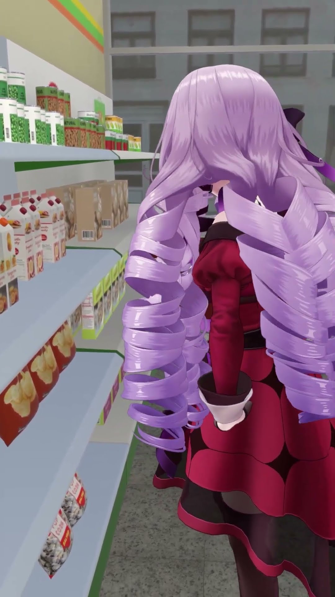 コンビニにお嬢様ぽいVtuberいた……??オフですか？? #shorts