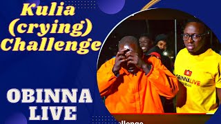 Crying challenge - Obinna Live