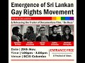 Emergence of Sri Lankan gay rights movement: A discussion into international and regional aspects