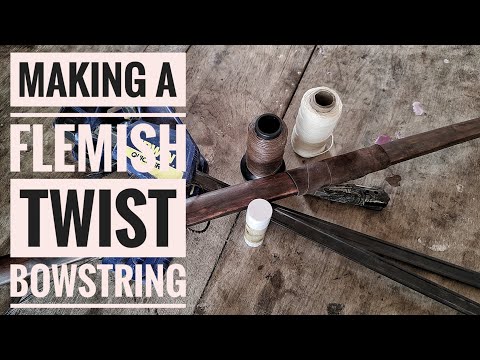 Making a flemish twist bowstring (build along) 