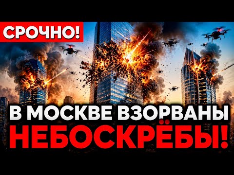 🚨 URGENT! SKYSCRAPERS BLOWN UP IN MOSCOW — 650 DRONES HIT THE CAPITAL! EVACUATION HAS BEGUN!