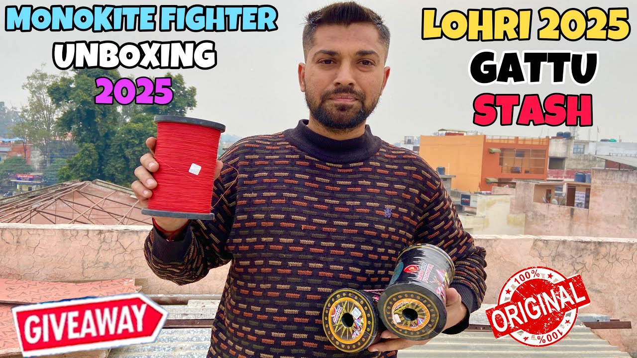 Monokite fighter gattu stash for lohri 2025🔥Kite fighting|kite cutting|New Manjha Testing|Kite vlog