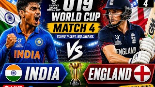 U19 World Cup Match 4 🔥 IND vs ENG | India vs England U19 Highlights | Epic Battle!