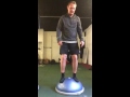 BOSU dynamic balance with visuel tracking