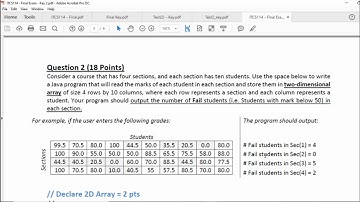 two dimensional array java(Arabic)