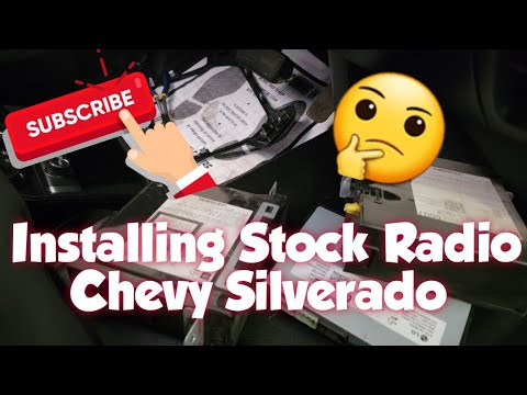 How to: Install Stock OEM Radio 2015 Chevrolet Silverado - YouTube