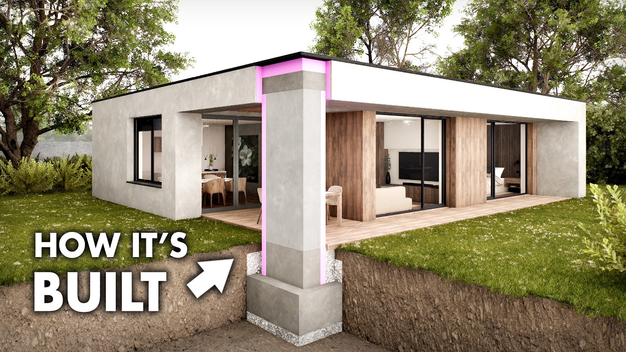 How a Modern House Is Built | 3D CONSTRUCTION ANIMATION - YouTube