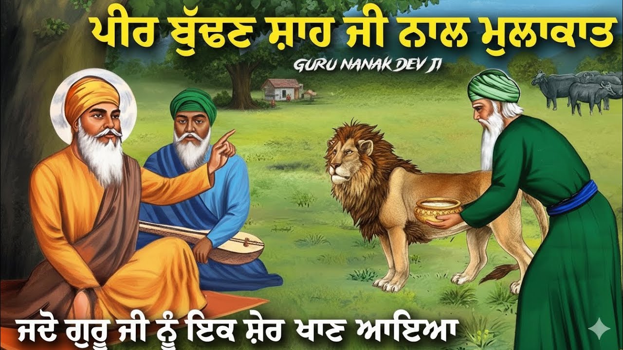 ਗੁਰੂ ਨਾਨਕ ਦੇਵ ਜੀ ਦੀ ਪੀਰ ਬੁੱਢਣ ਸ਼ਾਹ ਜੀ ਨਾਲ ਮੁਲਾਕਾਤ | #sakhi #katha @gurbanikatharemix 