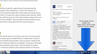 Posting reply to comment in google docs