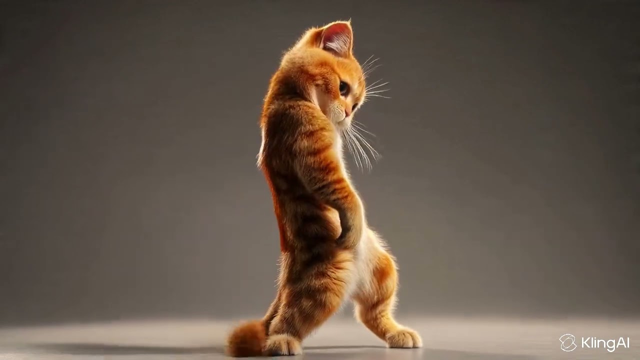 Funny Ai cat dancing on popular song ,funny dance ,kids dance,