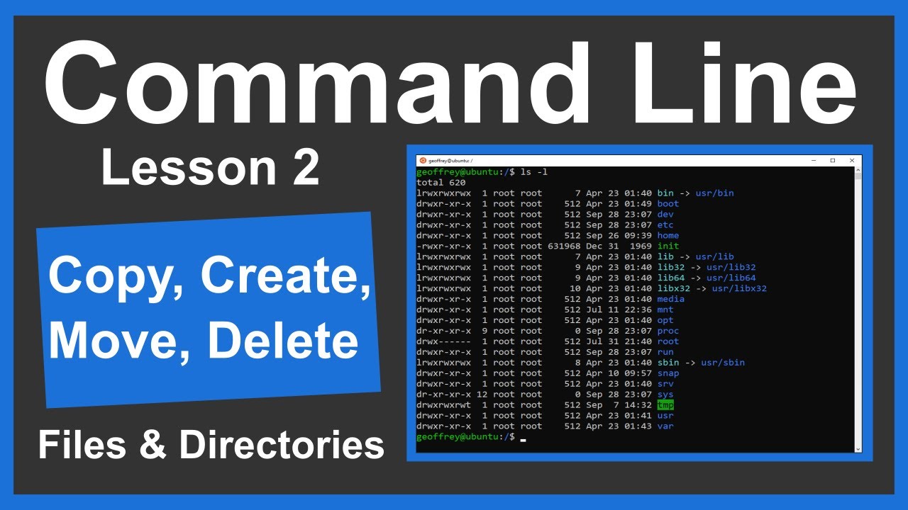 Command Line Course Lesson 2: File System Management - YouTube