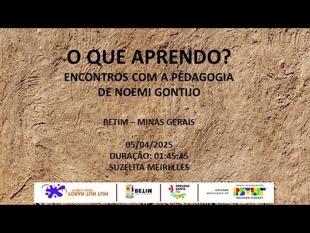 O que aprendo? Encontros com a pedagogia de Noemi Gontijo
