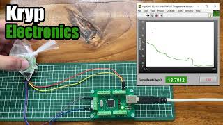 Interfacing KrypDAQ USB Device to TMP117 Digital Temperature Sensor Using LabVIEW