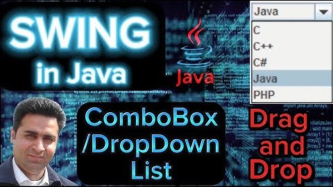 How to Use ComboBox in Java (DropDownList) Using Drag and Drop in NetBeans - OOP Made Simple