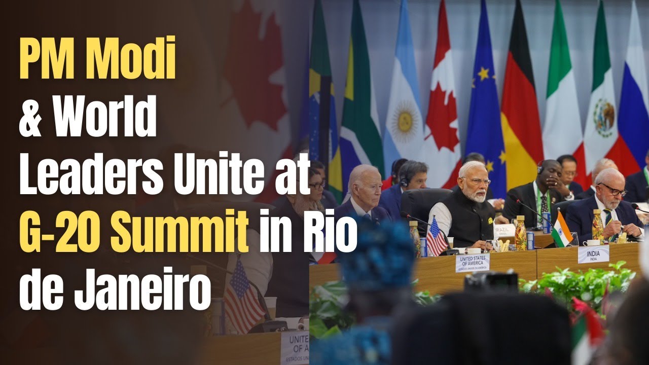 PM Modi and World Leaders Unite at G-20 Summit in Rio de Janeiro | # ...