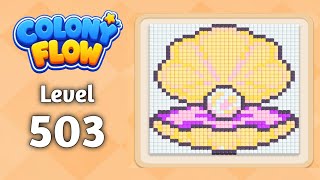 Colony Flow level 503 walkthrough solution gameplay 