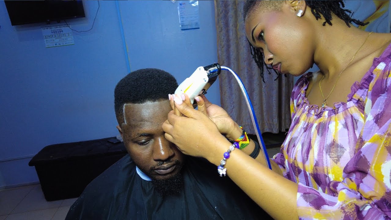 💈(ASMR) She Did Everything! Barbering Full Service – Haircut, Shampoo, Shave & Massage