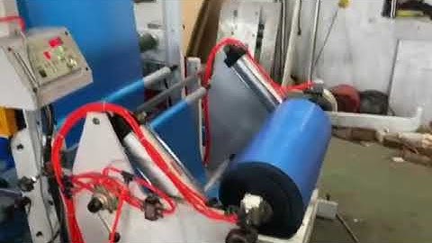 ribbon through/drawstring garbage bag making machine