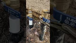 changing main shut off valves to ball valves #plumber #plumbing