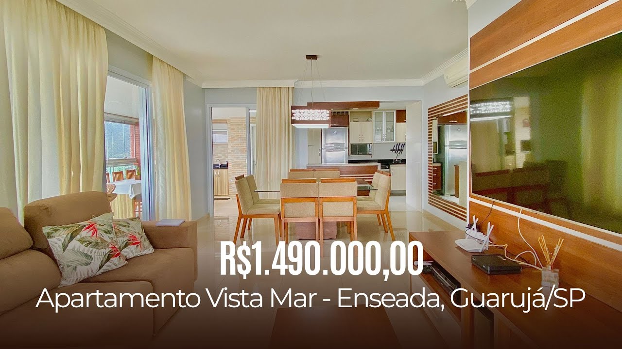 APARTAMENTO VISTA MAR NA PRAIA DA ENSEADA NO GUARUJÁ - MERCURI IMÓVEIS - IMOBILIÁRIA NO GUARUJÁ
