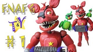 Как слепить Рокстар Фокси ФНАФ 6 из пластилина Туториал 1 Rockstar Foxy FNAF 6 Tutorial 1