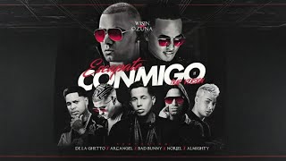 WISIN - Escápate Conmigo ft. Ozuna, Bad Bunny, de la Ghetto, Arcángel, Noriel, Almighty | LETRA