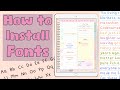 💖How to Install Fonts on iPad | ⭐️Digital Planning | ✨Goodnotes